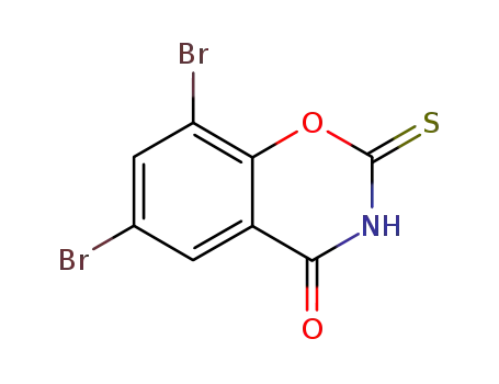 Molecular Structure of 23611-68-9 (6,8-Dibromo-2-thio-2H-1,3-benzoxazine-2,4(3H)-dione)