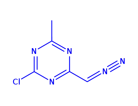 Molecular Structure of 30894-86-1 (2-chloro-4-(diazomethyl)-6-methyl-1,3,5-triazine)