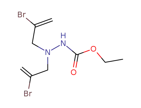 Molecular Structure of 24423-59-4 (ethyl 2,2-bis(2-bromoprop-2-en-1-yl)hydrazinecarboxylate)