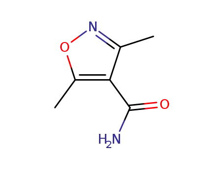 Molecular Structure of 74356-30-2 (3,5-DIMETHYL-4-ISOXAZOLECARBOXAMIDE)