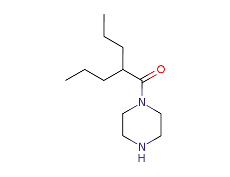 Molecular Structure of 3116-35-6 (1-(piperazin-1-yl)-2-propylpentan-1-one)
