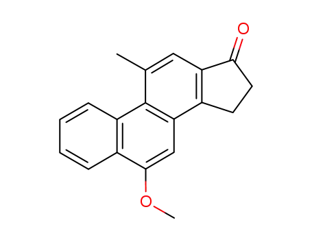 Molecular Structure of 24684-49-9 (15,16-Dihydro-6-methoxy-11-methyl-17H-cyclopenta[a]phenanthren-17-one)