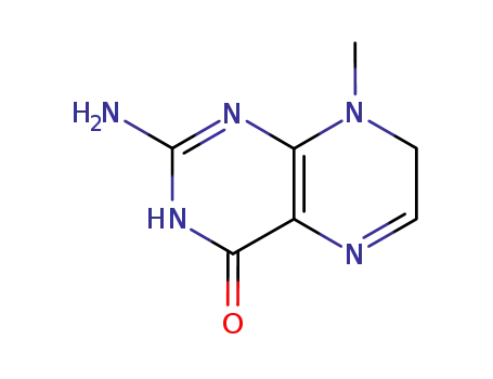 Molecular Structure of 2427-12-5 (2-amino-8-methyl-7,8-dihydropteridin-4(1H)-one)