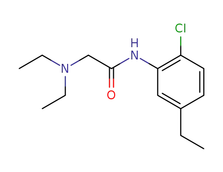 Molecular Structure of 3117-16-6 (N-(2-chloro-5-ethylphenyl)-N~2~,N~2~-diethylglycinamide)