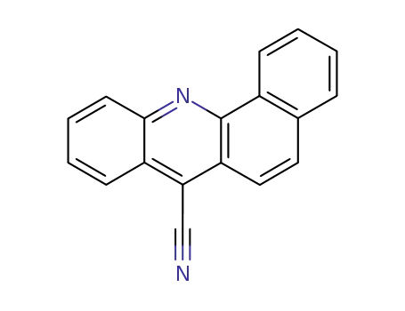 Molecular Structure of 3123-27-1 (Benz[c]acridine-7-carbonitrile)