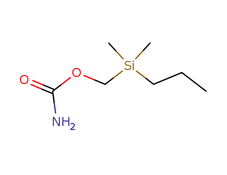 Molecular Structure of 3124-41-2 ([dimethyl(propyl)silyl]methyl carbamate)