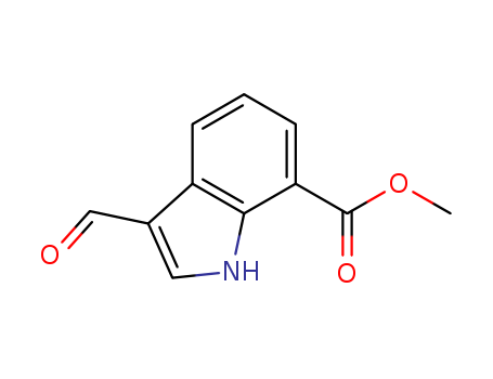 3-Formylindole-7-carboxylic acid methyl ester  Cas no.312973-24-3 98%