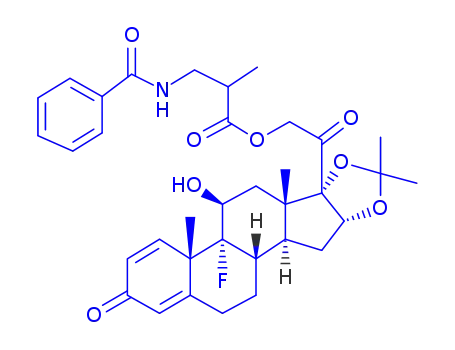 Molecular Structure of 31002-79-6 (Triamcinolone benetonide)