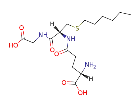 Molecular Structure of 24425-56-7 (S-HEXYLGLUTATHIONE)