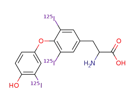 O-[4-Hydroxy-3-(125I)iodophenyl]-3,5-di(125I)iodo-L-tyrosine