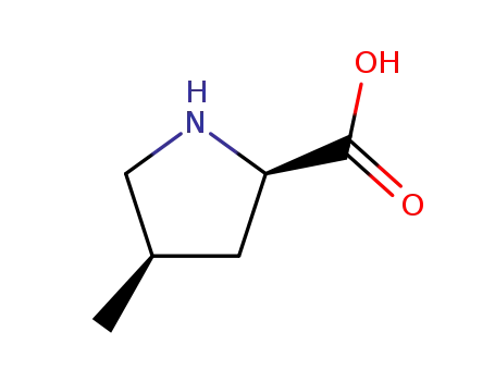 Molecular Structure of 31137-95-8 ((2R,4R)-4-METHYL-2-PYROOLIDINE CARBOXYLIC ACID)