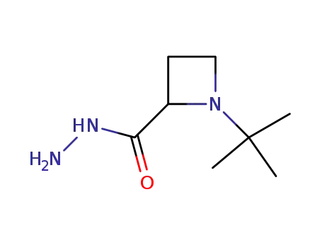 Molecular Structure of 60169-34-8 (1-tert-butylazetidine-2-carbohydrazide)