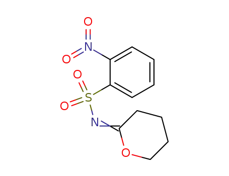2-nitro-N-(tetrahydro-2H-pyran-2-ylidene)benzenesulfonamide
