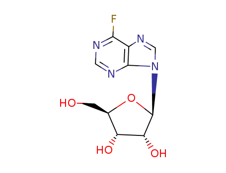 Molecular Structure of 24784-69-8 (6-FLUORO-9-BETA-D-RIBOFURANOSYL-9H-PURINE)