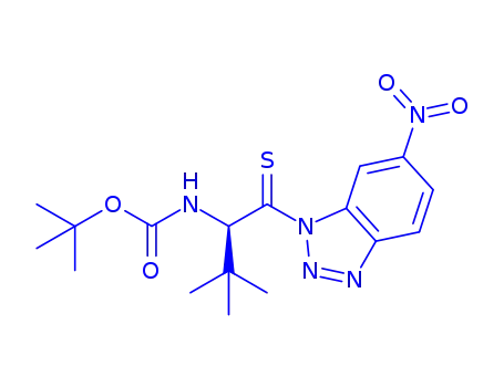 Molecular Structure of 242483-79-0 (Boc-Thiono-t-Leu-1-(6-nitro)benzotriazolide)