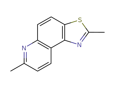 Molecular Structure of 3119-48-0 (Thiazolo[4,5-f]quinoline, 2,7-dimethyl- (7CI,9CI))