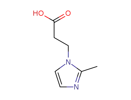 Molecular Structure of 24647-62-9 (3-(2-METHYL-IMIDAZOL-1-YL)-PROPIONIC ACID)