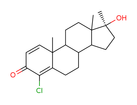 2446-23-3,4-Chlorodehydromethyltestosterone,Androsta-1,4-dien-3-one,4-chloro-17b-hydroxy-17-methyl- (7CI,8CI);1-Dehydro-4-chloro-17-methyltestosterone;1-Dehydro-4-chloro-17a-methyltestosterone;4-Chloro-1,2-dehydro-17a-methyltestosterone;4-Chloro-1-dehydro-17-methyltestosterone;4-Chloro-1-dehydromethyltestosterone;4-Chloro-17a-methyl-17b-hydroxyandrosta-1,4-dien-3-one;4-Chloro-17b-hydroxy-17a-methyl-5a-androsta-1,4-dien-3-one;4-Chlorodianabol;4-Chloromethandienone;Oral-Turinabol;4-chlorine dehydro-methyl testosterone;