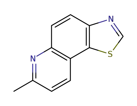 Molecular Structure of 3119-56-0 (Thiazolo[5,4-f]quinoline, 7-methyl- (8CI,9CI))