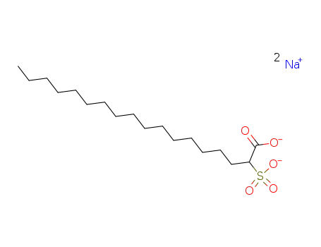 Molecular Structure of 5802-91-5 (disodium 2-sulphonatooctadecanoate)