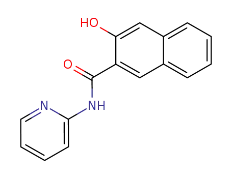 Molecular Structure of 24445-26-9 (3-HYDROXY-N-PYRIDIN-2-YL-2-NAPHTHAMIDE)
