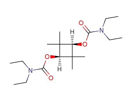 Molecular Structure of 31062-92-7 (2,2,4,4-tetramethylcyclobutane-1,3-diyl bis(diethylcarbamate))