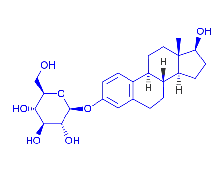 Molecular Structure of 31299-96-4 (estradiol-17β 3-β-D-glucopyranoside)