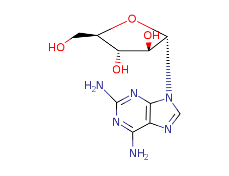 9H-Purine,2,6-diamino-9-a-D-arabinofuranosyl-(8CI) cas  24649-67-0