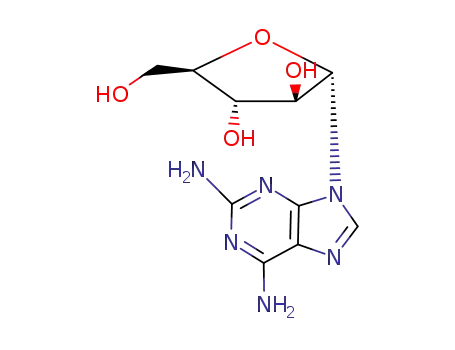 Molecular Structure of 24649-67-0 (9-(alpha-D-arabinofuranosyl)-9H-purine-2,6-diamine)