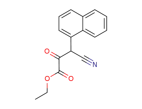 Molecular Structure of 24460-48-8 (ethyl 3-cyano-3-naphthalen-1-yl-2-oxo-propanoate)