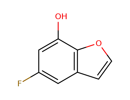 Molecular Structure of 246029-02-7 (5-FLUORO-7-HYDROXYBENZOFURAN)