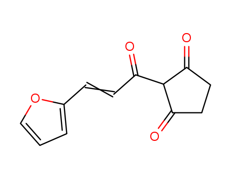 31309-42-9,2-[3-(furan-2-yl)acryloyl]cyclopentane-1,3-dione,1,3-Cyclopentanedione,2-(2-furylacryloyl)- (8CI); 1,3-Cyclopentanedione, 2-[3-(2-furanyl)-1-oxo-2-propenyl]-(9CI); 2-[3-(2-Furyl)acryloyl]-1,3-cyclopentanedione; NSC 360333