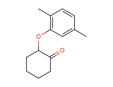 Molecular Structure of 24493-26-3 (2-(2,5-dimethylphenoxy)cyclohexanone)