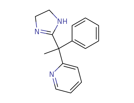 24783-47-9,2-[1-(4,5-dihydro-1H-imidazol-2-yl)-1-phenylethyl]pyridine,Pyridine,2-(a-2-imidazolin-2-yl-a-methylbenzyl)- (8CI)