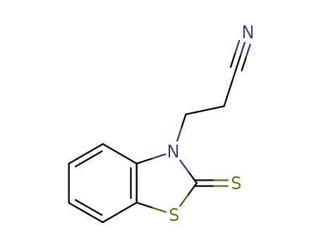 Molecular Structure of 27410-89-5 (3(2H)-Benzothiazolepropanenitrile,2-thioxo-)