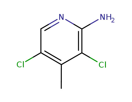 Molecular Structure of 31430-47-4 (2-AMINO-3,5-DICHLORO-4-METHYLPYRIDINE)