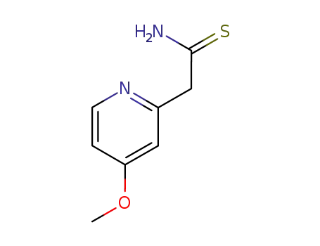 Molecular Structure of 31329-86-9 (2-(4-methoxypyridin-2-yl)ethanethioamide)