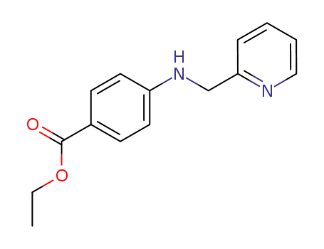 Molecular Structure of 25119-56-6 (ethyl 4-[(pyridin-2-ylmethyl)amino]benzoate)