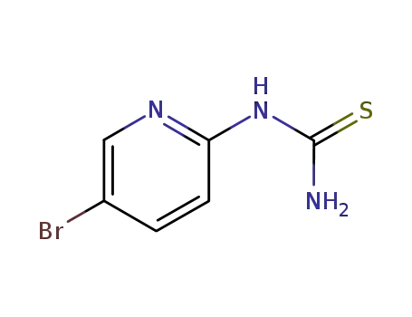 Molecular Structure of 31430-38-3 (1-(5-Bromo-2-pyridyl)-2-thiourea)