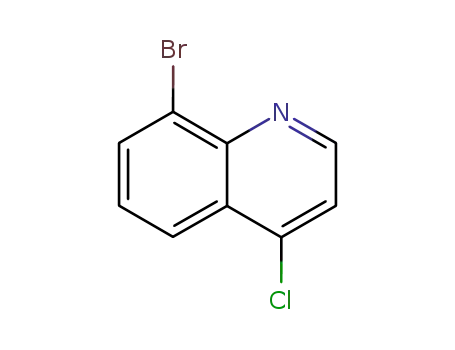 Molecular Structure of 65340-71-8 (8-BROMO-4-CHLOROQUINOLINE)