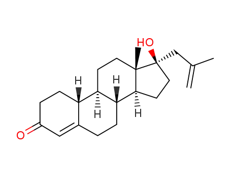 Molecular Structure of 2529-46-6 (17β-Hydroxy-17α-(2-methylallyl)estr-4-en-3-one)