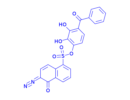 1-Naphthalenesulfonicacid, 6-diazo-5,6-dihydro-5-oxo-, 4-benzoyl-2,3-dihydroxyphenyl ester
