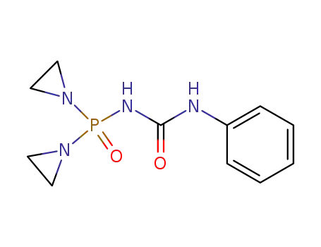 Molecular Structure of 3143-89-3 (N-[Bis(aziridin-1-yl)phosphinyl]-N'-phenylurea)