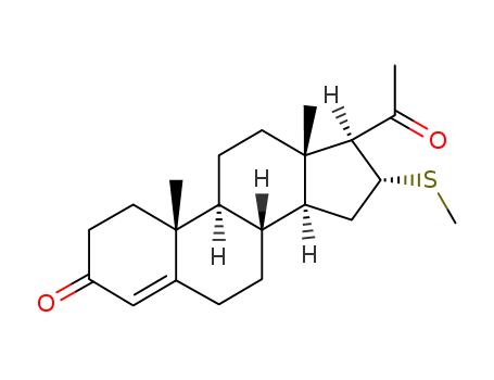 Pregn-4-ene-3,20-dione,16a-(methylthio)- (7CI,8CI) cas  3136-93-4