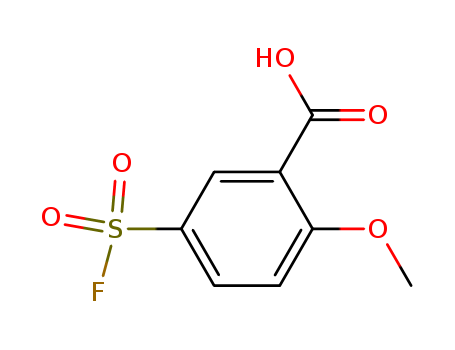 2488-50-8,5-Fluorosulfonyl-2-methoxybenzoic acid,o-Anisicacid, 5-(fluorosulfonyl)- (7CI,8CI); NSC 210257