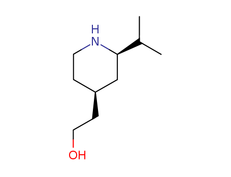 4-Piperidineethanol,2-(1-methylethyl)-,(2R,4S)-rel-(9CI)
