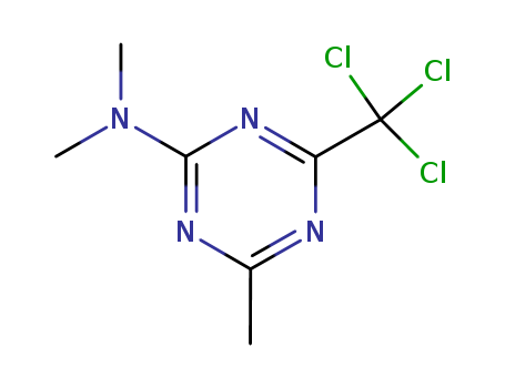 24803-57-4,N,N,4-trimethyl-6-(trichloromethyl)-1,3,5-triazin-2-amine,s-Triazine,2-(dimethylamino)-4-methyl-6-(trichloromethyl)- (8CI)