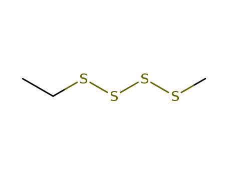 72437-44-6,Tetrasulfide, ethyl methyl,2,3,4,5-tetrathiaheptane;METHYLDISULFANYLDISULFANYLETHANE;Tetrasulfide,ethyl methyl;