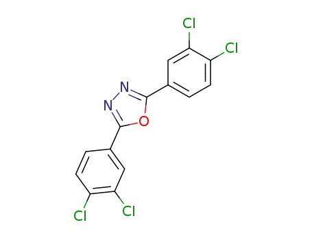 Molecular Structure of 2491-99-8 (2,5-bis(3,4-dichlorophenyl)-1,3,4-oxadiazole)