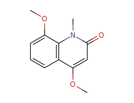 Molecular Structure of 3148-24-1 (4,8-Dimethoxy-1-methylquinolin-2(1H)-one)